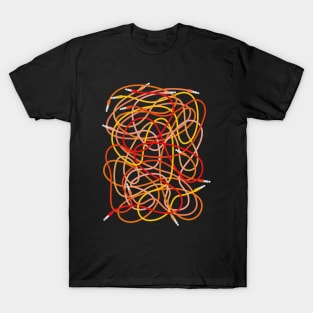 Modular Synth Patch Cables T-Shirt